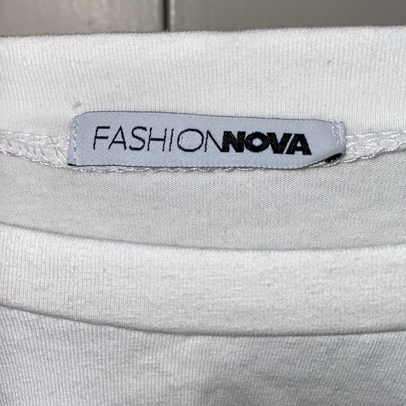 Fashion Nova White Medium Long Sleeve Top - Picture 3 of 9